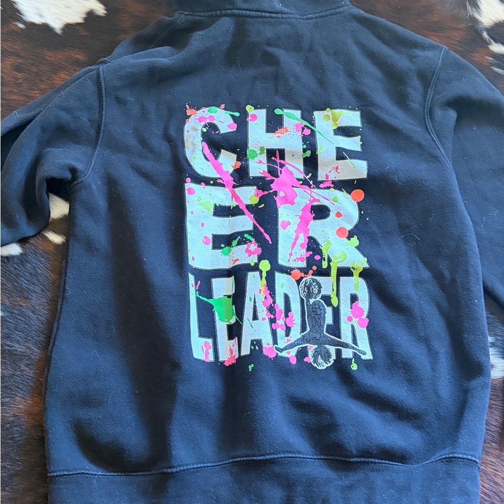 Cheerlead black hoodie girls X-Large or women’s s/m
